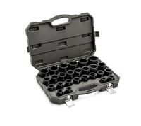 GEARWRENCH Juego de 26 llaves de impacto métricas de 3/4 pulgadas de 6 puntos | 19 mm-50 mm | 84031