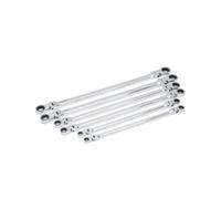 GearWrench Juego de 6 llaves de trinquete dobles flexibles de 90 dientes y 12 puntos | 86830
