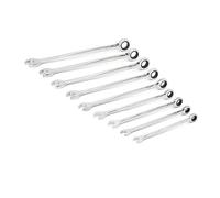 GearWrench Juego de 9 llaves combinadas de trinquete de haz X XL de 12 puntos, SAE - 85898