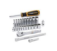 GEARWRENCH Juego de herramientas mecánicas estándar, SAE - 80312DD, 26 unidades de 1/10.2 cm, 6 puntos