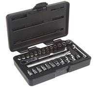 GEARWRENCH Juego de herramientas mecánicas Pass-Thru™ de 27 piezas de 1/4" Drive 6 Pt, estándar SAE/métrico - 891427