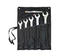GEARWRENCH Juego de llaves combinadas de 5 piezas de 12 puntos, SAE, patrón largo - 81921