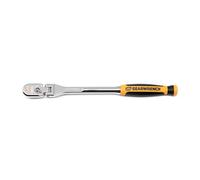 GEARWRENCH Llave de trinquete con forma de lágrima de cabeza flexible de 1/4" Drive 120XP con mango doble material | 81009XP