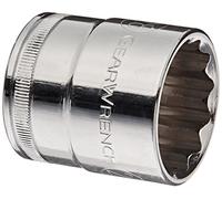 GEARWRENCH Llave de vaso métrico estándar de 12 puntos de 1/2 pulgada, 28 mm - 80682