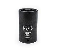 GEARWRENCH Llave de vaso SAE de impacto profundo de 6 puntos de 1/2 pulgada - 84563N