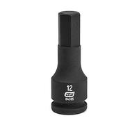 GEARWRENCH Llave hexagonal de impacto métrico de 3/8 pulgadas, 12 mm - 84395