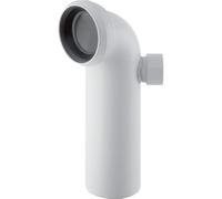 Geberit 152615111 - Codo de desagüe para inodoro (90 grados, PP, con boquilla roscada)