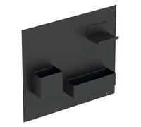 Geberit Acanto juego magnético de pared 500649, 499x388x75mm, 500649JK2, Color: Negro Mate - CM