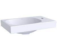 Geberit Acanto - Lavabo 40x25 cm, orificio para grifo a la derecha, sin rebosadero, blanco 500.635.01.2