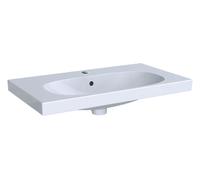 Geberit Acanto - Lavabo 75x42 cm, orificio para grifo, con rebosadero, con KeraTect, blanco 500.632.01.8
