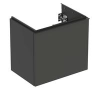 Geberit Acanto mueble bajo lavabo, 1 cajón y 1 cajón interior, proyección acortada, 592x535x415mm, 503.008.JK.1, Color: Carcasa y frontal: lava / mate, asa: lava / mate