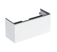 Geberit Acanto - Mueble de lavabo 118x54x48 cm, 2 cajones, blanco brillante 503.006.01.1