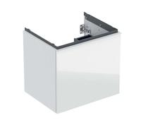 Geberit Acanto - Mueble de lavabo, 59x54x48 cm, 1 cajón, vidrio/blanco 503.003.01.2