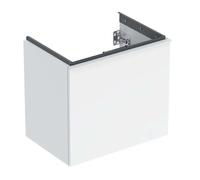 Geberit Acanto - Mueble lavabo, 60x54x42 cm, 2 cajones, blanco brillo 503.008.01.1