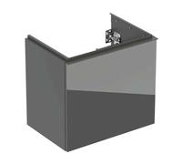 Geberit Acanto - Mueble lavabo, 60x54x42 cm, 2 cajones, cristal/lava 503.008.JK.2