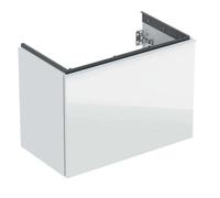 Geberit Acanto - Mueble lavabo, 74x54x42 cm, 2 cajones, cristal/blanco 503.009.01.2