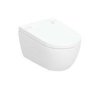 Geberit AquaClean - Bidé electrónico AquaClean Alba con cerámica, Rimfree, SoftClose, KeraTect, blanco 146.350.01.1