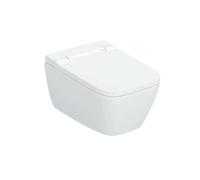 Geberit AquaClean - Bidé electrónico con cerámica, AquaClean Sela Square s keramikou, Rimfree, SoftClose, KeraTect, blanco 146.250.01.1