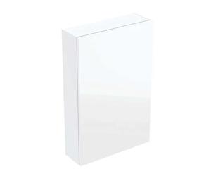 Geberit - Armario 70x45x15 cm, 1 puerta, bisagras I/D, blanco/cristal blanco 502.318.01.2