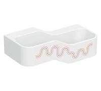 Geberit Bambini juego y lavabo paisaje, W:90cm, 2 lavabos, lavabo inferior a la derecha, sin rebosadero, 502974FY2, Color: blanco-alpino / decor: rojo carmín - naranja / sin agujero para grifo - CM