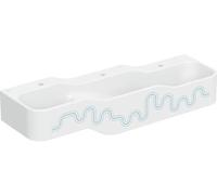Geberit Bambini lavabo 140x39 cm clásico para niños blanco-azul mate 502.976.SX.1