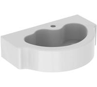 Geberit Bambini lavabo 60x40 cm semicircular clásico para niños blanco brillante 326060000