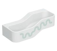 Geberit Bambini paisaje de juego y lavado, anchura:90cm, 2 lavabos, lavabo más profundo a la izquierda, sin rebosadero, 502.973.79.2, Color: blanco-alpino / decor: verde bosque - verde claro / sin agu