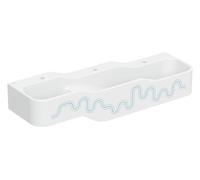 Geberit Bambini lavabo 140x39 cm clásico para niños blanco-azul mate 502.976.SX.1