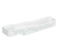 Geberit Bambini paisaje de juego y lavado, W:180cm, 4 lavabos, lavabo más profundo a la derecha, sin rebosadero, 502978792, Color: blanco-alpino / decor: verde bosque - verde claro / sin agujero para
