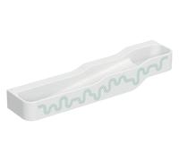 Geberit Bambini paisaje de juego y lavado, W:180cm, 4 lavabos, lavabo más profundo a la izquierda, sin rebosadero, 502977792, Color: blanco-alpino / decor: verde bosque - verde claro / sin agujero par