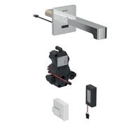Geberit Brenta - Grifo empotrado electrónico de lavabo Brenta, para agua fría, sin mezclador, longitud 170 mm, alimentación por batería, cromo 116.273.21.1