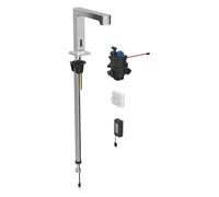 Geberit Brenta - Grifo electrónico termostático para lavabo, alimentación por batería, cromo 116.198.21.1