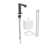 Geberit Brenta - Grifo electrónico de lavabo, alimentación de red, easy to clean, negro mate 116.172.14.1