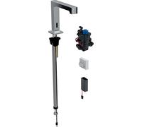Geberit Brenta - Grifo electrónico termostático para lavabo, alimentación por batería, cromo 116.198.21.1