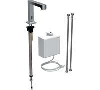 Geberit Brenta - Grifo electrónico termostático para lavabo, alimentación por red, cromo 116.177.21.1