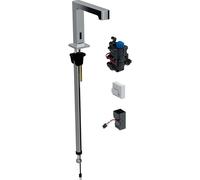 Geberit Brenta - Grifo electrónico termostático para lavabo, alimentación por red, cromo 116.197.21.1