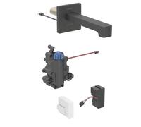 Geberit Brenta - Grifo electrónico termostático para lavabo empotrado, alimentación a red, fácil de limpiar, negro mate 116.277.14.1
