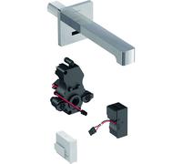 Geberit Brenta - Grifo empotrado electrónico de lavabo Brenta, con mezclador, longitud 220 mm, alimentación de red, cromo 116.292.21.1