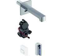 Geberit Brenta - Grifo empotrado electrónico de lavabo Brenta, sin mezclador, longitud 220 mm, alimentación del generador, cromo 116.295.21.1