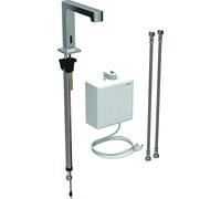 Geberit Brenta - Grifo empotrado electrónico de lavabo, con mezclador, alimentación de red, cromo 116.172.21.1