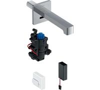 Geberit Brenta - Grifo empotrado electrónico termostático para lavabo, longitud 170 mm, alimentación por batería, cromo 116.278.21.1
