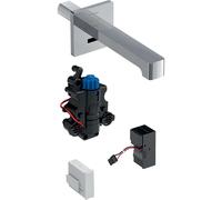 Geberit Brenta - Grifo empotrado electrónico termostático para lavabo, longitud 220 mm, alimentación por red, cromo 116.297.21.1