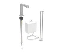 Geberit Brenta - Grifo termostático electrónico para lavabo, alimentación de red, easy to clean, acero inoxidable cepillado 116.177.SN.1