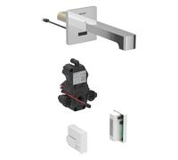 Geberit Brenta mezclador de lavabo, proyección 170mm, con mezclador, funcionamiento generador, para caja de función empotrada, 116276211, Color: cromado brillante - CM