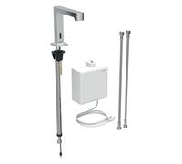 Geberit Brenta mezclador de lavabo, proyección 195mm, con mezclador, alimentación de red, con caja de función de montaje en superficie, 116172211, Color: cromado brillante - CM