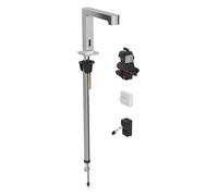 Geberit Brenta mezclador de lavabo, proyección 195mm, con mezclador, alimentación de red, para caja funcional empotrada, 116.192.21.1, Color: cromado brillante