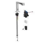 Geberit Brenta - Grifo electrónico termostático para lavabo, alimentación por red, cromo 116.197.21.1