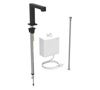 Geberit Brenta - Válvula de lavabo electrónica, alimentación de red, easy to clean, negro mate 116.171.14.1