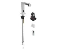 Geberit Brenta mezclador de lavabo, proyección 195mm, sin mezclador, funcionamiento generador, para caja de función empotrada, 116195211, Color: cromado brillante - CM