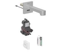 Geberit Brenta - Válvula electrónica para lavabo empotrada, para agua fría, alimentación por generador, fácil de limpiar, acero inoxidable cepillado 116.275.SN.1